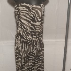 Tiger strip/ animal print Jumpsuit Size M- XL